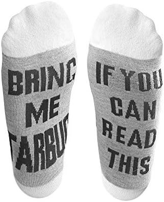 ORYCOOL If You Can Read This Funny Saying Combed Cotton Crew Socks Gift for Men Women