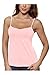 Alessandra B Women's Underwire Bra Camisole, Sleeveless, Scoop Neck, One Size, Standard Length