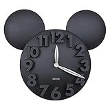 Sanch Ancha Kids Quartz Mickey Minne Mouse Cartoon Wall Clock 12-1/2 inch, Large 3D Digital Numbers Modern Battery Operated Kit Home Decorations for Bedroom, Living Room, Office, Kitchen
