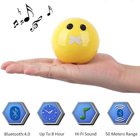 Best Portable Bluetooth Speaker Hifi Sound Builit in Mic for Handsfree Calling 4.0 Bluetooth Works 60 Feet Support Micro SD Card 8 Hrs Playtime(Zippermouth)