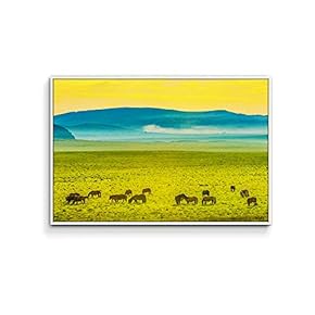 Framed Canvas Wall Art for Living Room, Bedroom Plain Canvas Prints for Home Decoration Ready to Hang - 16x24 inches