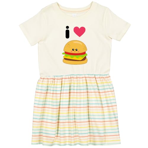 inktastic I Love Cheeseburgers Toddler Dress 4T
