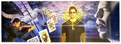 Bullet Catch Poster (Standard Edition, blue) by David Blaine