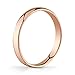 Tesori & Co 10k Yellow or White or Rose Gold Light Comfort Fit 3mm Wedding Band