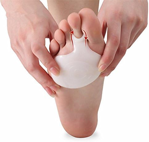 LIATEHAGE Ball of Foot Cushions, Metatarsal Pads, Forefoot Pads for Foot Pain Relief (2 Pieces) White
