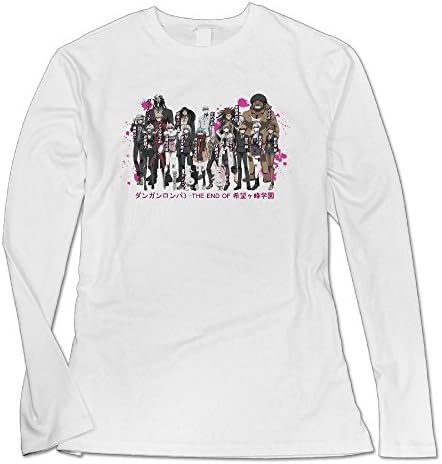YCMLKJ Monokuma Women's O-Neck 100% Cotton Long Sleeve T-Shirt Medium