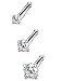 Jstyle 22G Stainless Steel Nose Rings Studs Piercing Body Jewelry 1.5mm 2mm 2.5mm 3mm