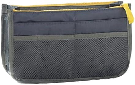 Gacchi56 Bag in bag for Handbag, Insert bag Organizer Multi-Pocket backpack Purse with Handles (grey)