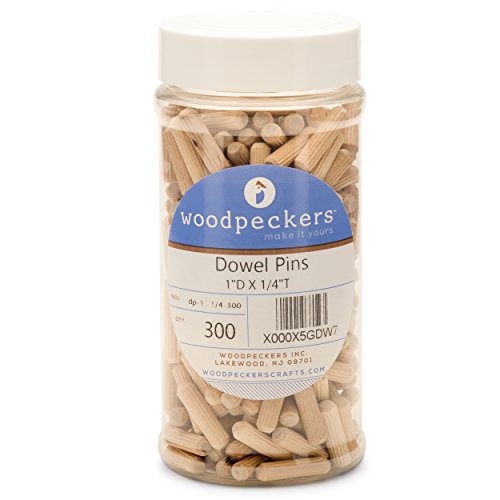 Dowel pins 1" l - 1/4" w woodpeckers (300 pack)