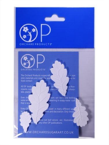 Orchard OAK LEAF VEINER 4 Piece - for sugarcrafting decorating cakes