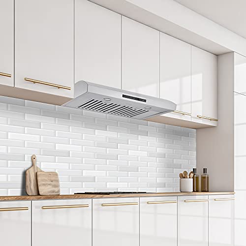 Ancona AN1275 Slim 30" 350 CFM Ducted Under Range Hood with