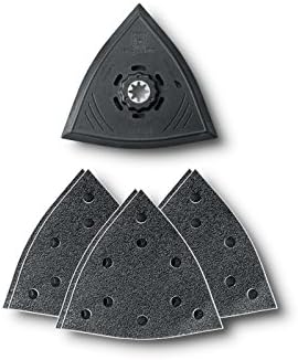 FEIN 63806204210 SLP Triangle 130 Perforated Sanding Pad Set, Multi-Colour