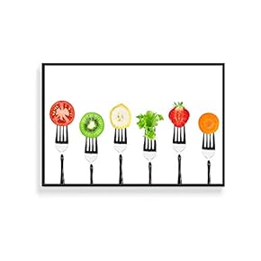 Framed Canvas Wall Art for Living Room, Bedroom Fruits Canvas Prints for Home Decoration Ready to Hanging - 16x24 inches