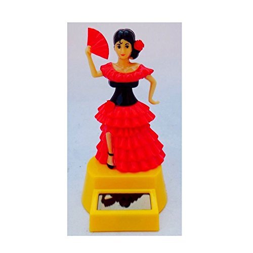 Solar powered senorita dancer red girl