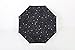 Inverted Umbrella Double Layer Windproof UV Protection Sun&Rain Car Reverse folding Umbrellas Cute Travel Umbrella Manually Rain Windproof Anti-UV Star Flower Umbrella for Easy Carrying Black Star Sky