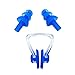HOMEJU 7 Sets Waterproof Soft and Flexible Silicone Swimming Earplugs and Nose Clip - for Swimming, Sleeping, Surfing, Showering - for Adults and Children