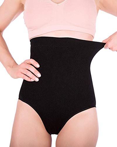 DREAM SLIM Women's High-Waist Seamless Body Shaper Briefs Firm Control Tummy Slimming Shapewear Panties Girdle Underwear(Black, XL/XXL) - Thumbnail 3