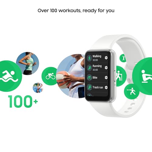 Samsung Galaxy Fit3, 1.6" AMOLED Display, 13 Days Battery Charge, Sleep Monitoring, Fall Detection - Silver (CAD Version & Warranty)
