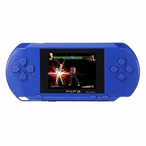 Navpeak Game Player New PXP 3 Portable Video Game Player Slim Station Bundle 16 Bit Handheld Computer Games Console 1pc (Dark-Blue)