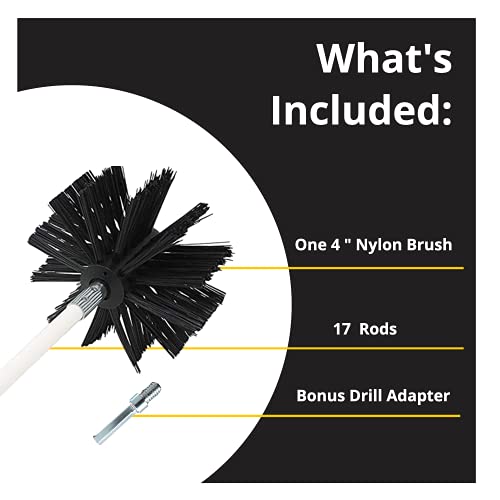 Dryer Vent Cleaning Brush(30Feet) Effective Chimney Brushes Vent Trap