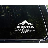 Sweet Tea Decals Mountain Girl - 6" x 3 3/4"- Vinyl Die Cut Decal for Windows, Trucks, Cars, Laptops, Glasses. Mugs, Etc.