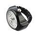 Youyoupifa Arabic Numbers Quartz Alloy Finger Ring Watch (White&Black)