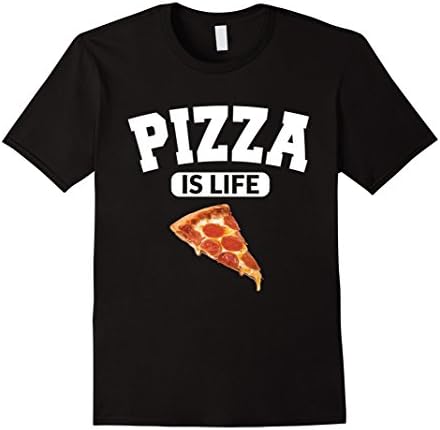 Mens PIZZA Is Life! tshirt 3XL Black
