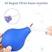 Enema Bulb, FEELSO Anal Vaginal Silicone Douche for Women Men Enema Kits with FDA Certificate Comfortable Medical Kits with 3 Replaceable Nozzle - 225ml