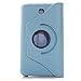 Tab 4 7.0 Case, AiSMei Rotating Case For Samsung Galaxy Tab 4 7.0 SM-T230,SM-T231, SM-T230NU Tablet PC,7-Inch PU Leather Case [Bonus Stylus+Screen Protector] -Light Blue