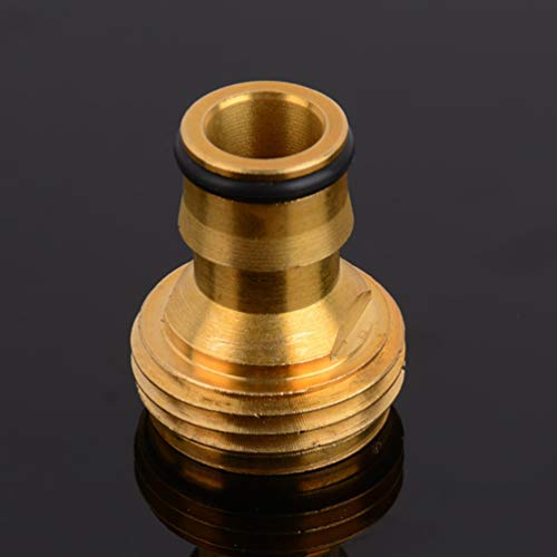 6 Pcs 3/4 Inch Hose Beak Quick Connect, Heavy Duty Water Hose Pipe Fitting Solid Brass Nozzle Connect for Plant Sprinkler Accessories Lawn Care