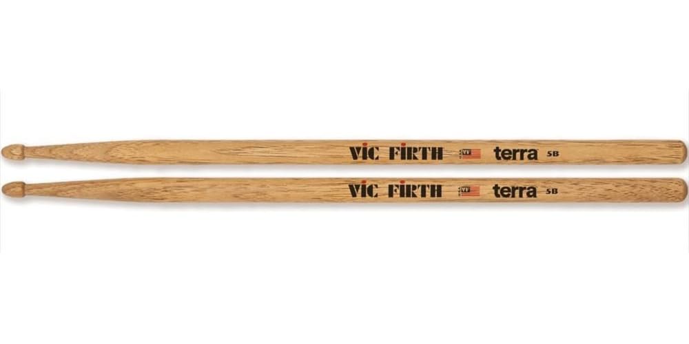 Vic Firth - American Classic® Terra Series Drumsticks 5BT - American Hickory - Wood Tip - 4 Pair Pack — image 1