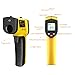 Dr.meter IR-10 Non-Contact Digital Laser Infrared Thermometer -58℉-716℉(50℃-380℃), Yellow and Black