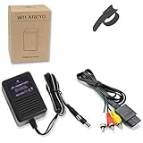 WiCareYo AC Power Adapter Wall Charger Power Supply with AV cable for NES SNES Genesis1