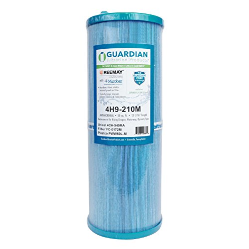 Guardian Antimicrobial Pool Spa Filter - Replaces Unicel 4CH-949 Filbur FC-0172 Pleatco PWW50L - Waterway Dynasty Rising Dragon