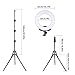 GEEKOTO Ring Light, LED Ring Light, Ring Light with Stand and Phone Holder, 14-inches Outer Lighting Kit 38W, 3200K-5500K, Remote Control for Youtube Video Shooting, Makeup, Photography