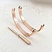 MultiBey 18K Rose Gold Plated Bangle Bracelet, Stainless Steel with Crystal, Screwdriver Opening Love Bracelets for Women and Men
