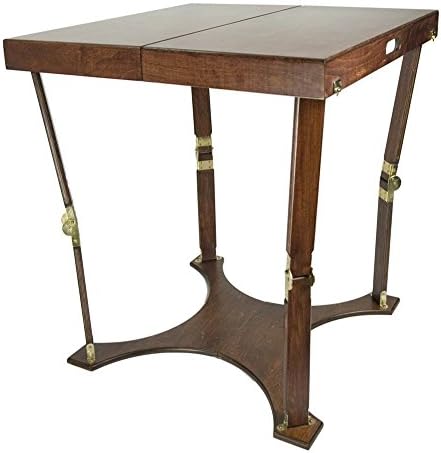 Wooden Folding Cafe and Card Table in Red Mahogany