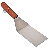 Office Product M.D.S Cuisine Cookwares Spatula Turner 12" Wood Handle Bbq Tool Grilling Stainless Steel Scraper Griddle Book