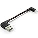 Zeskit 90 degree Lightning to 90 degree USB (Braided 10cm)