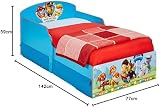 Paw Patrol Children's Bed with Under-Bed Storage, Suitable for 140x70 cm view 3