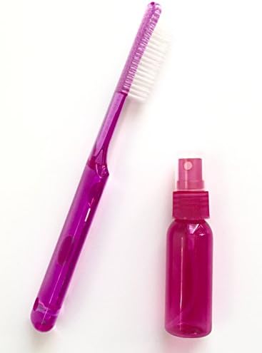 Edge Control Gel Brush with 2" curved bristles (transparent purple )