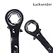 Lucksender Black 19/22mm Scaffold Podger Ratchet Spanner Site Ratcheting Socket Wrench