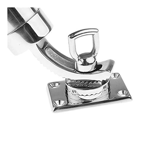 HEQIE-YONGP Angelzubehör Boot Angelrutenhalter Verstellbarer Angelrutenhalter for Boote Rutenhalter Silber (Color… – Bild 5