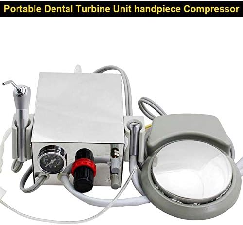 Lab Portable Mini Turbine Unit Work Compressor With 3 Way Syringe Kit 2 Holes