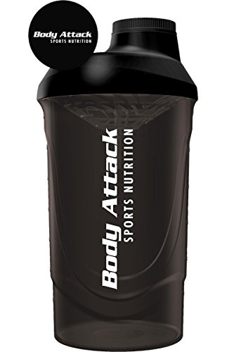 Body-Attack-Protein-Shaker-600-ml-Fassungsvermgen-Black