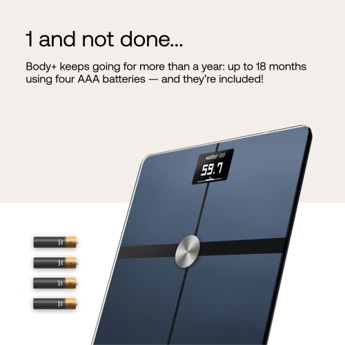Withings Body+ WiFi bathroom scale for Body Weight Digital Scale and Smart Monitor Incl. Body
