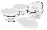 Anchor Hocking 80381L11 Set of 4 Custard Cups with 4 Lids, 6 ounces (Kitchen)