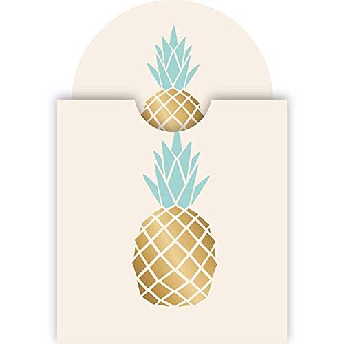 Draeger Pineapple Mirror Round Pocket Mirror to Take Anywhere, All Occasions – Dimensions 8.5 cm x 8 cm