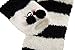 Littleforbig Cute Animal Coral Fleece Thigh High Long Striped Socks 2 Pairs (Red-Black)