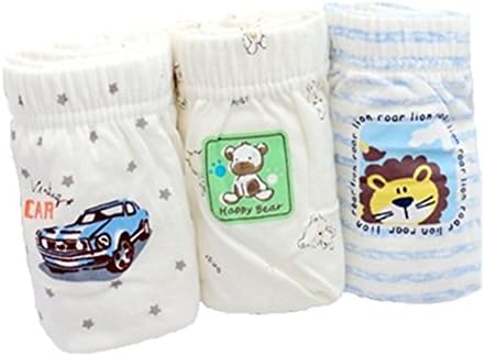JIEYA Baby Boys Girls Organic Cotton Underwear Briefs for Toddlers,3 Pack